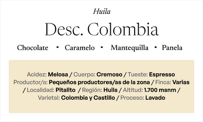 Descafeinado COLOMBIA Huila